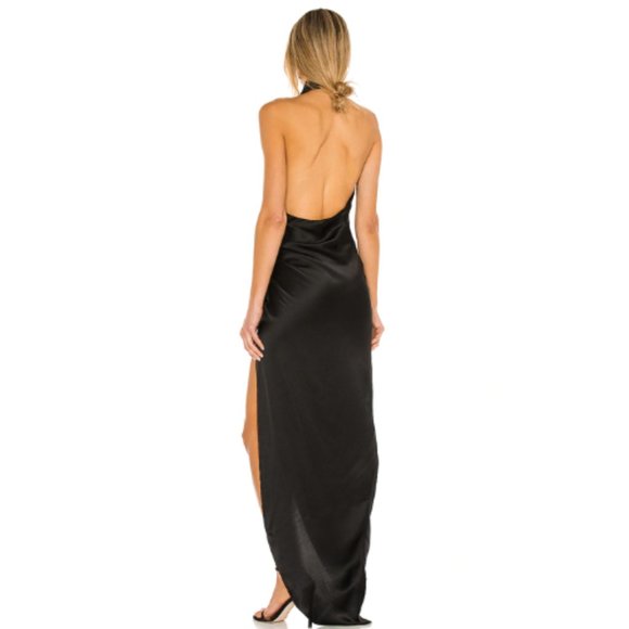 Amanda Uprichard X REVOLVE Samba Gown in Black NWT Size XS - Picture 2 of 3